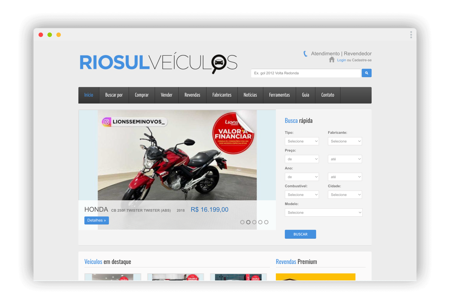 Projeto RioSulVeículos